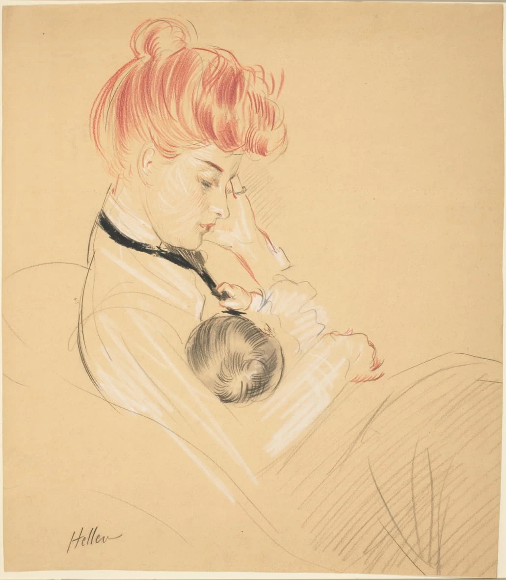 Madame Helleu che culla Paulette - National Gallery of Art